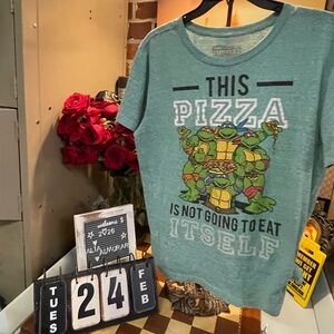 Licensed Teenage Mutant Ninja Turtles - Pizza Party With My Bros Mens T-Shirt